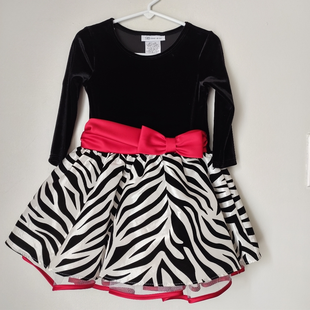 Bonnie Jean Long Sleeve Formal/Holiday Dress